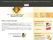 Tablet Screenshot of downthemall.net